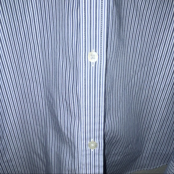 Lauren Ralph Lauren Striped Button Up Career Non-Iron Women's Blouse Size XL - Picture 7 of 9